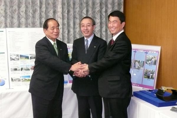 宮城県・栗原市・当社との間で立地協定締結