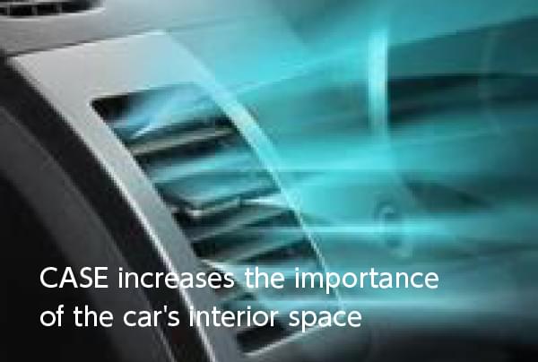 CASE increases the importance of the car's interior space