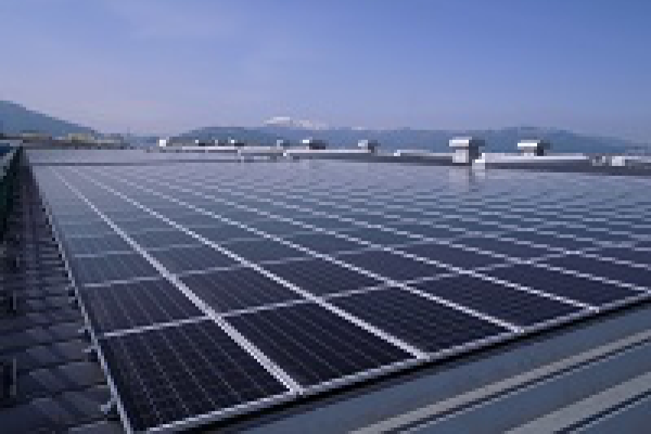 Solar panels at Higashi Ogaki Plant